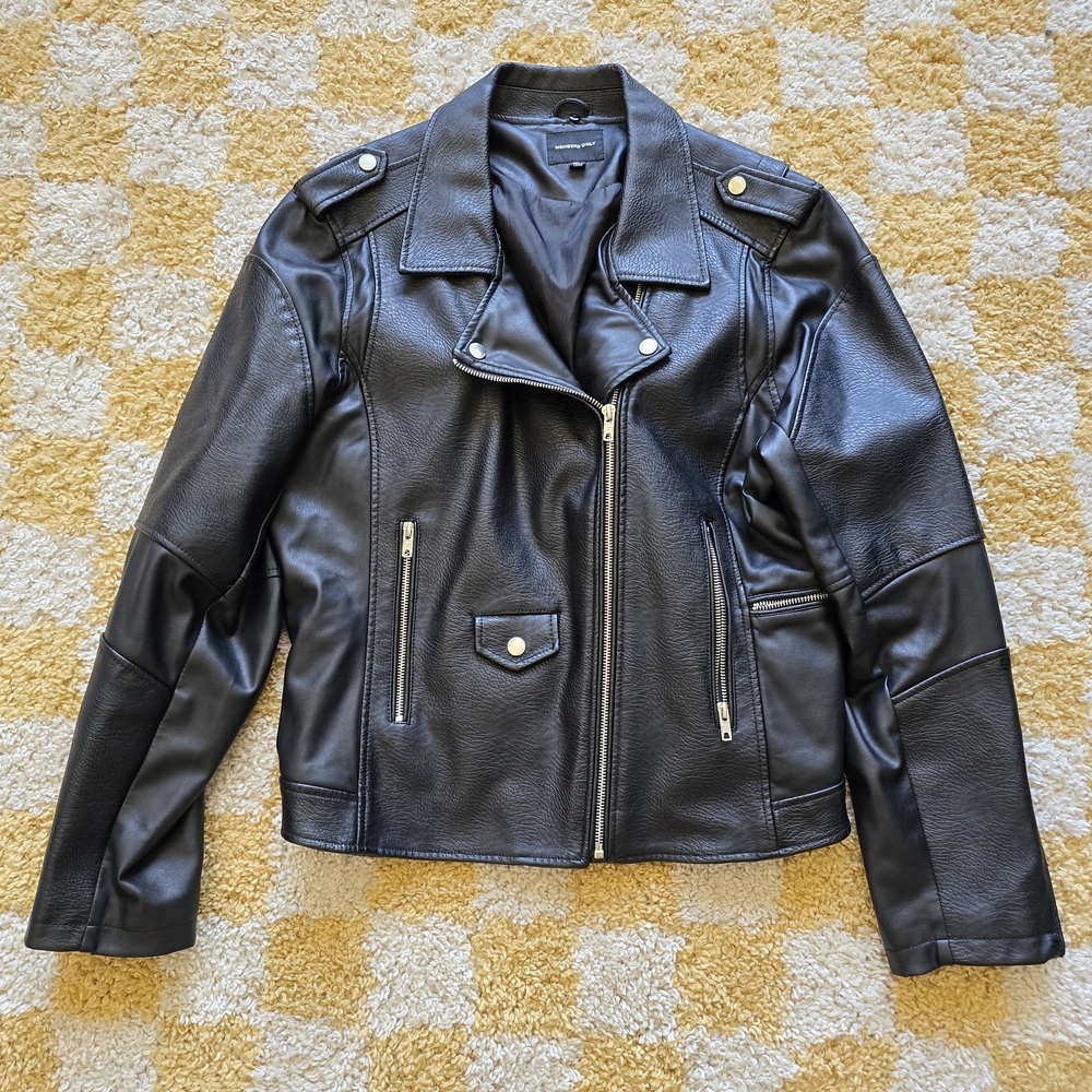 Vintage Pleather Biker Jacket
